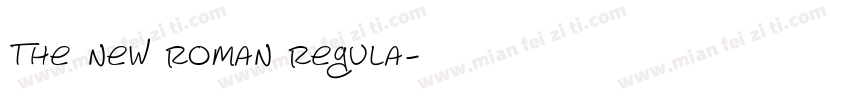 the new roman regula字体转换